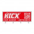 Баннер KICX красный 3 × 1 м
