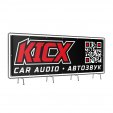 Баннер KICX чёрный 3 × 1 м
